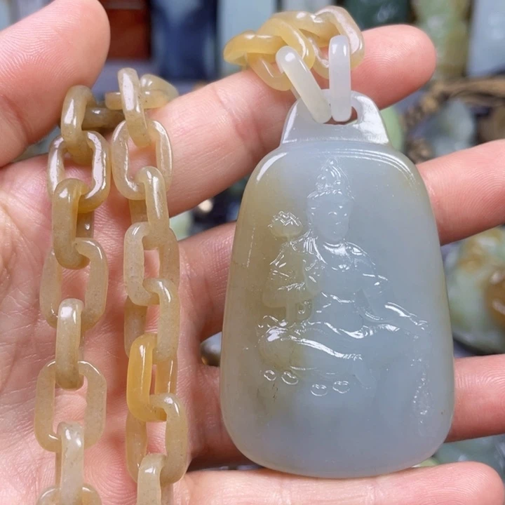 和田玉未镶嵌挂件