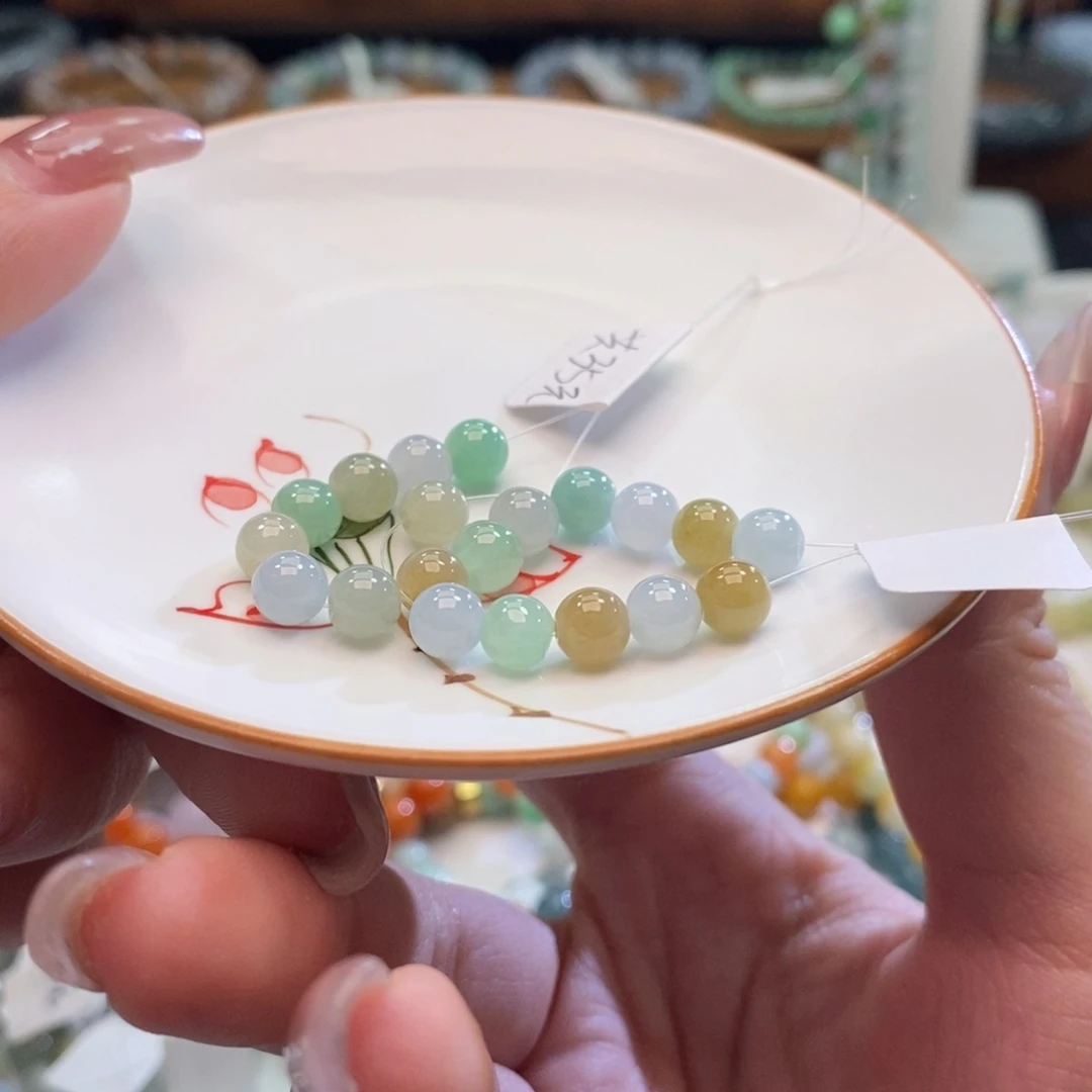 神***迹未镶嵌手链翡翠翡翠d2370卡5.5