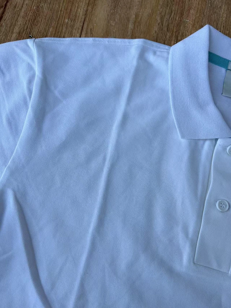 458-吃人鱼短袖polo，刺绣男女同款，精梳棉珠地网眼，亚洲版