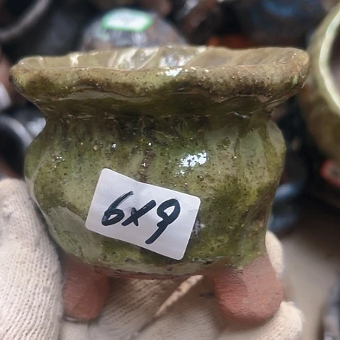 红陶粗陶花盆手工