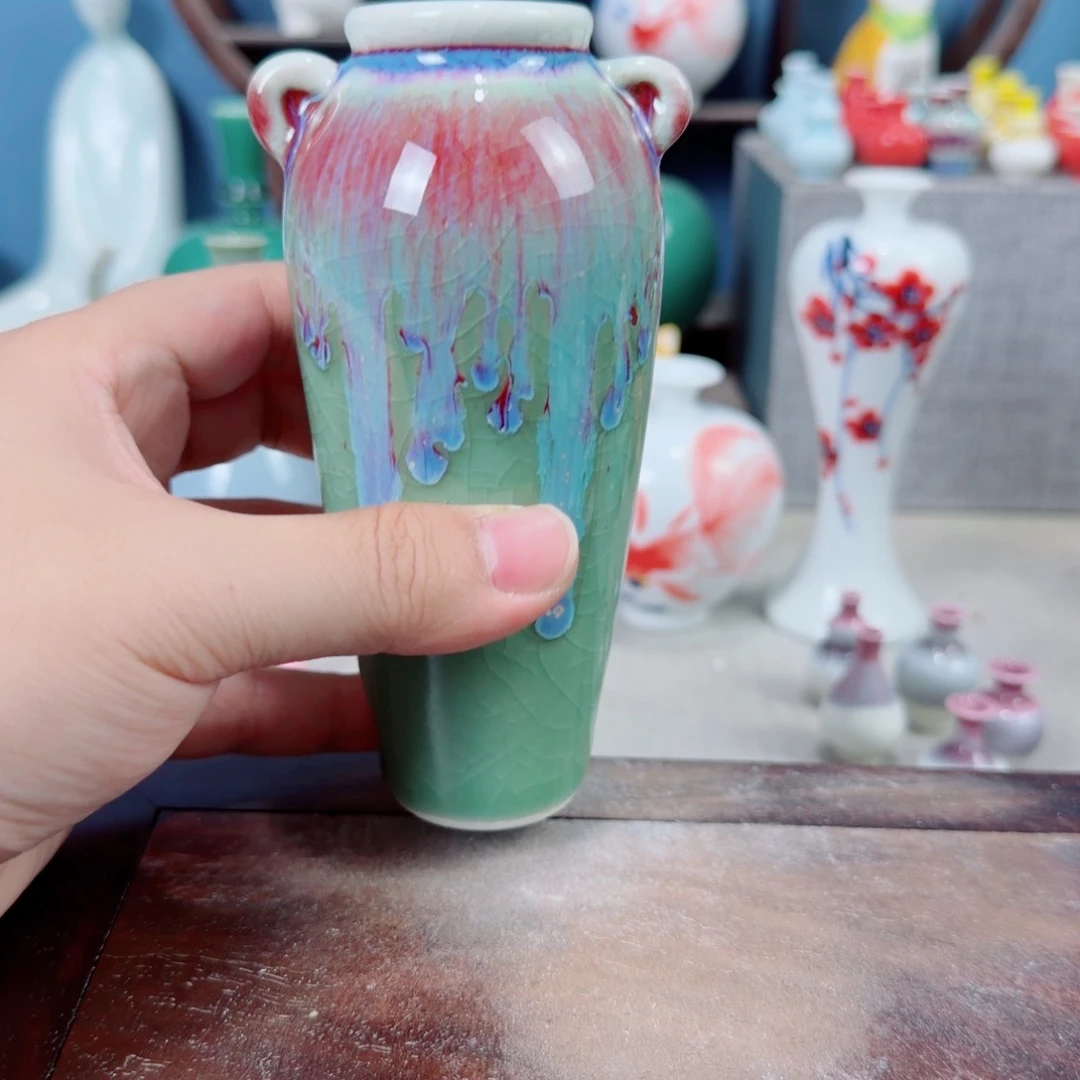 陶瓷手工小花器摆件