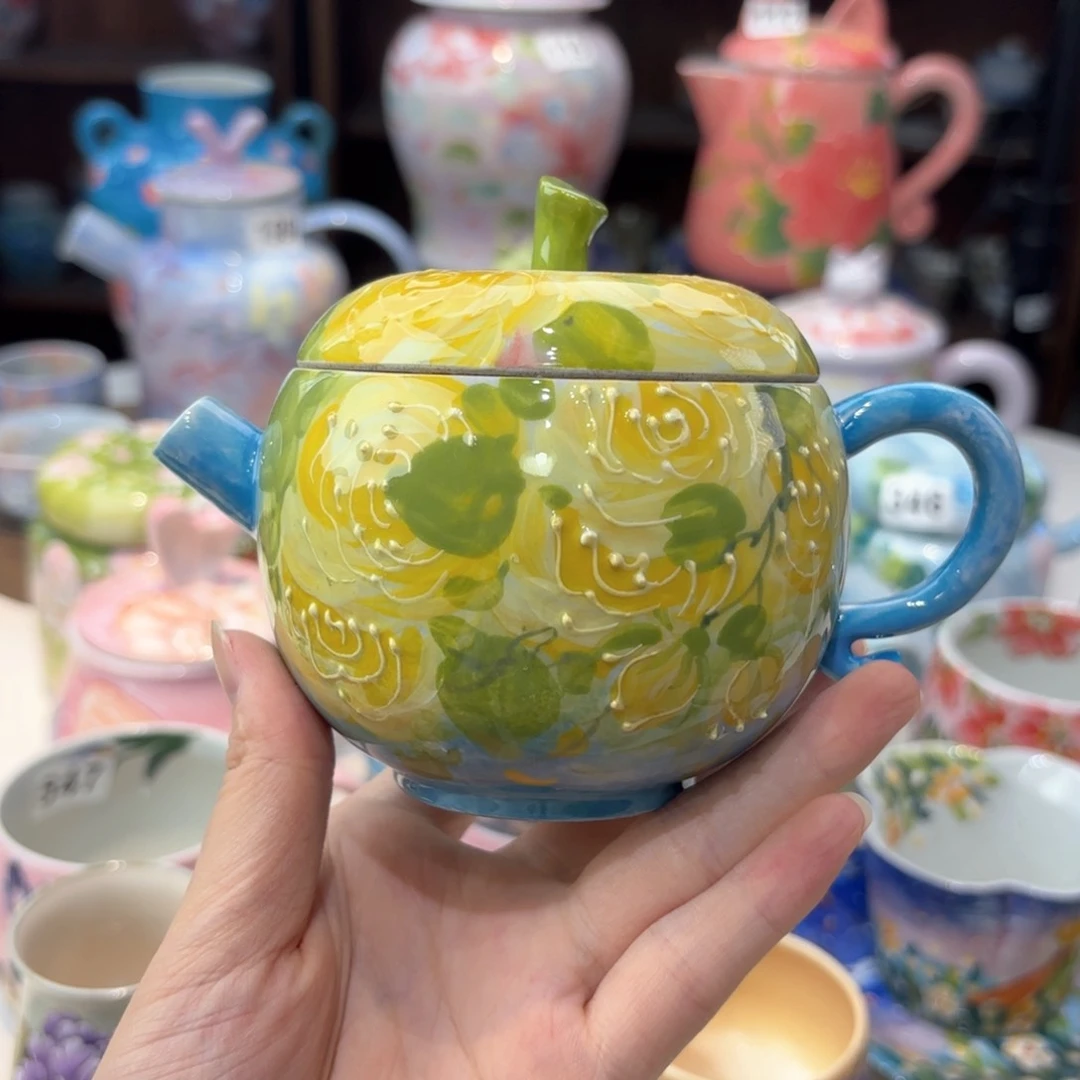 景德镇手绘高温釉下彩陶瓷茶具