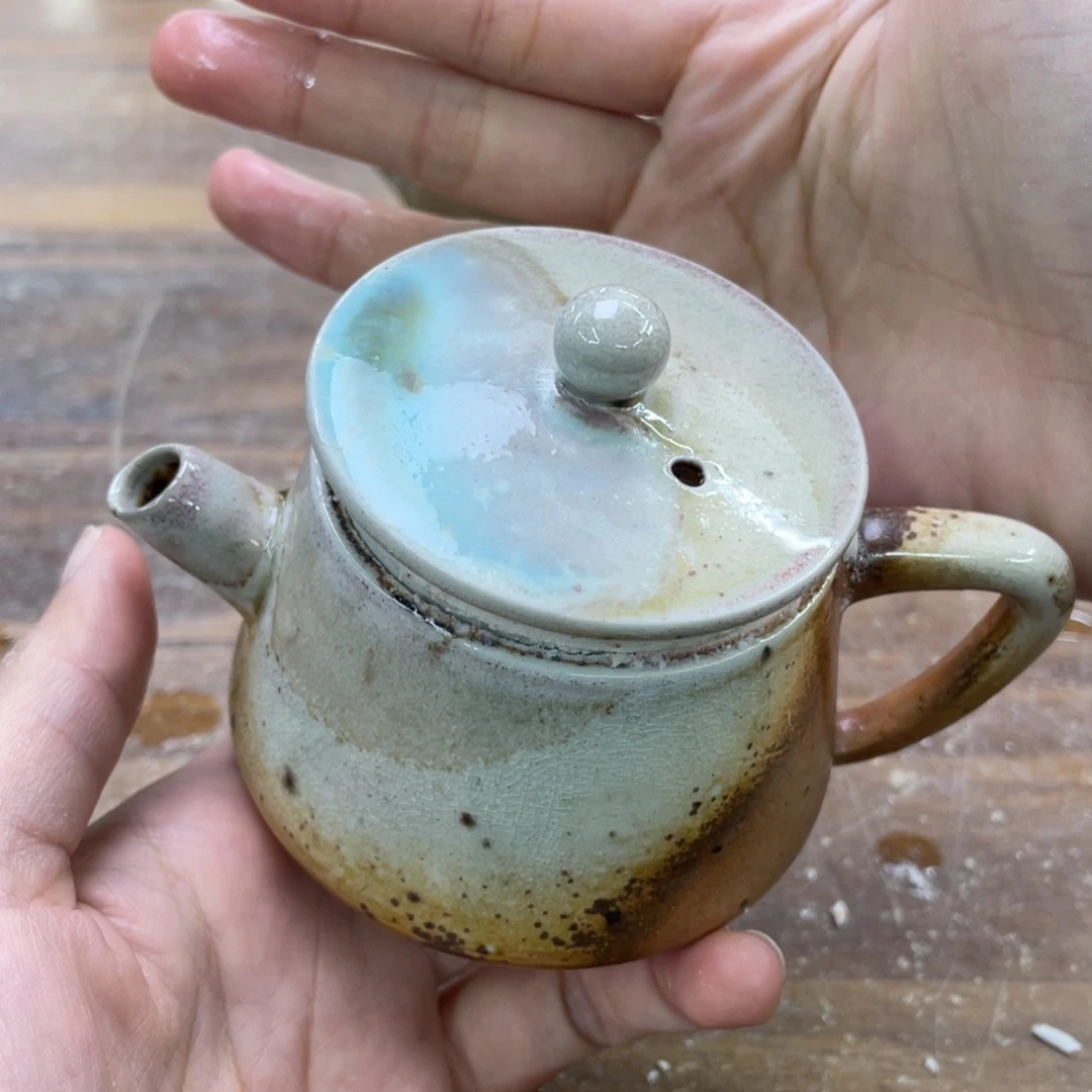 书***生纯手工柴烧茶具茶具瑕瑕
