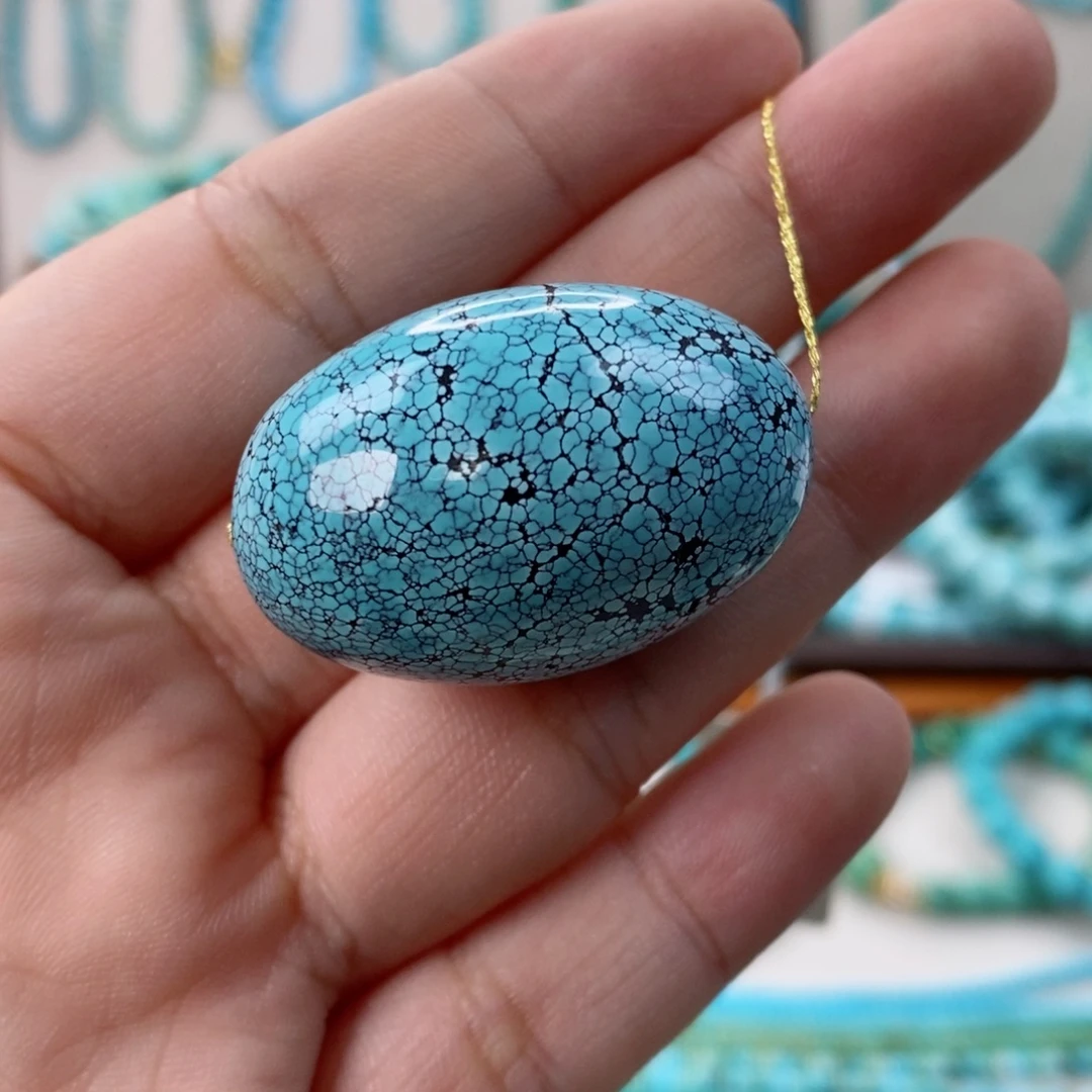 绿松石未镶嵌枣珠