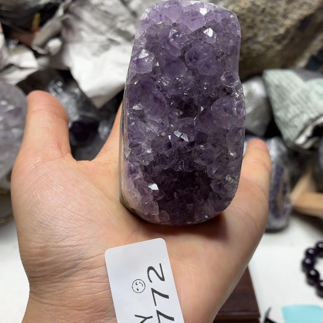 未镶嵌摆件水晶紫水晶