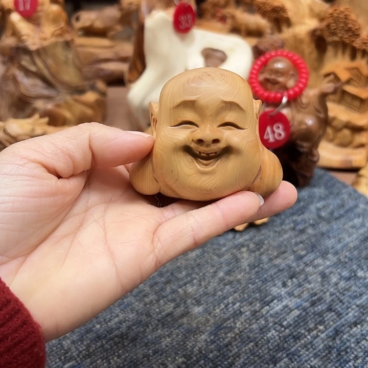 柏木太行崖柏手把摆件