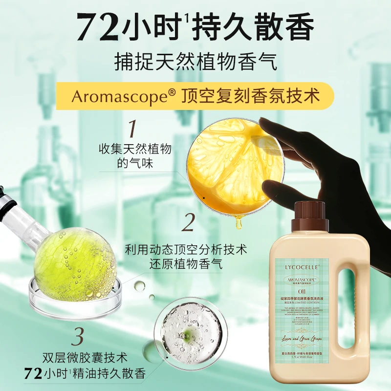【夏季果香】绽家地中海假日香氛洗衣液去污护色留香72h香氛好物