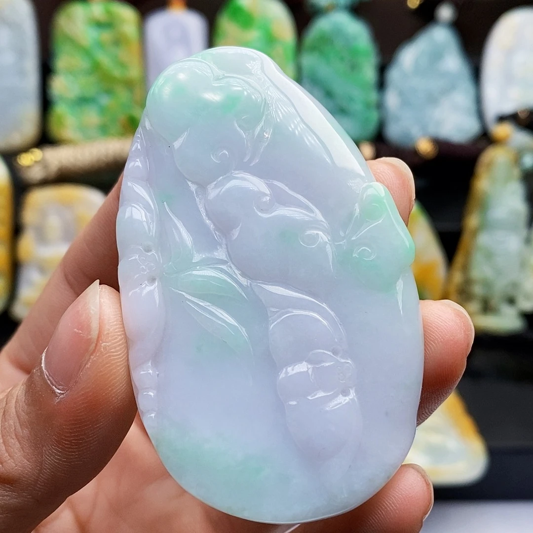 颈饰未镶嵌翡翠翡翠A货一物一证