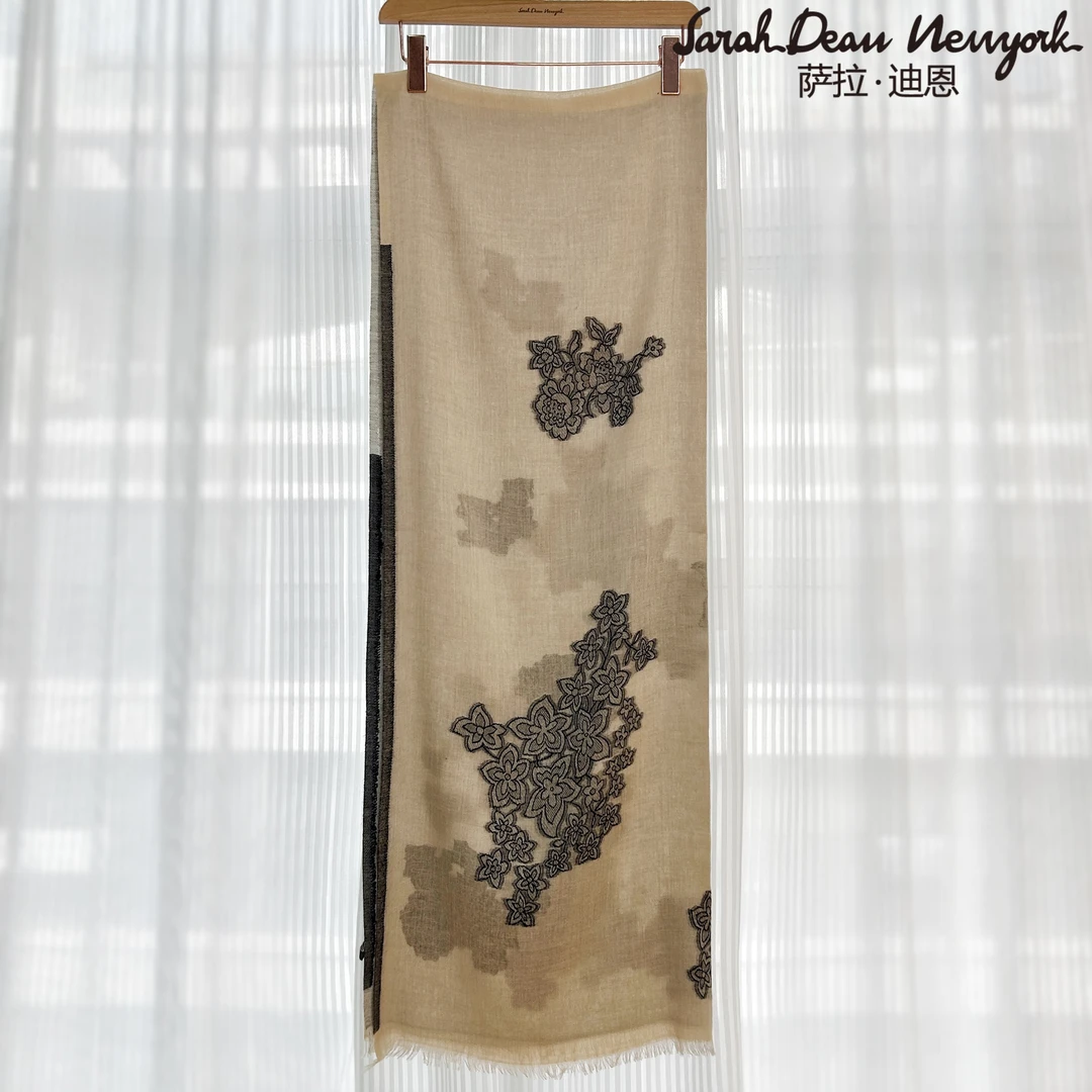 【萨拉迪恩】真丝羊毛围巾