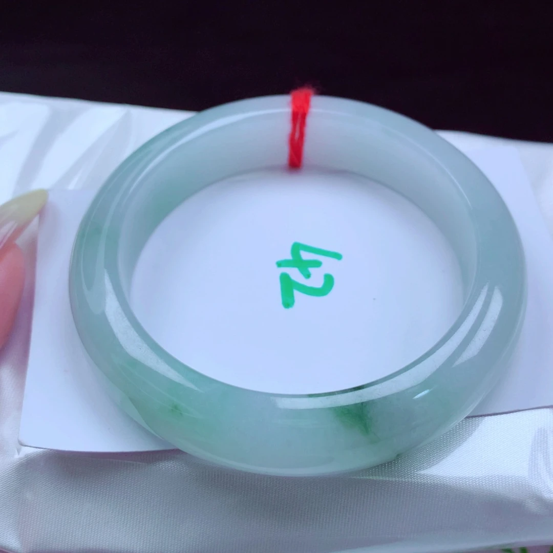 未镶嵌手镯翡翠天然缅甸翡翠A货手镯 42号