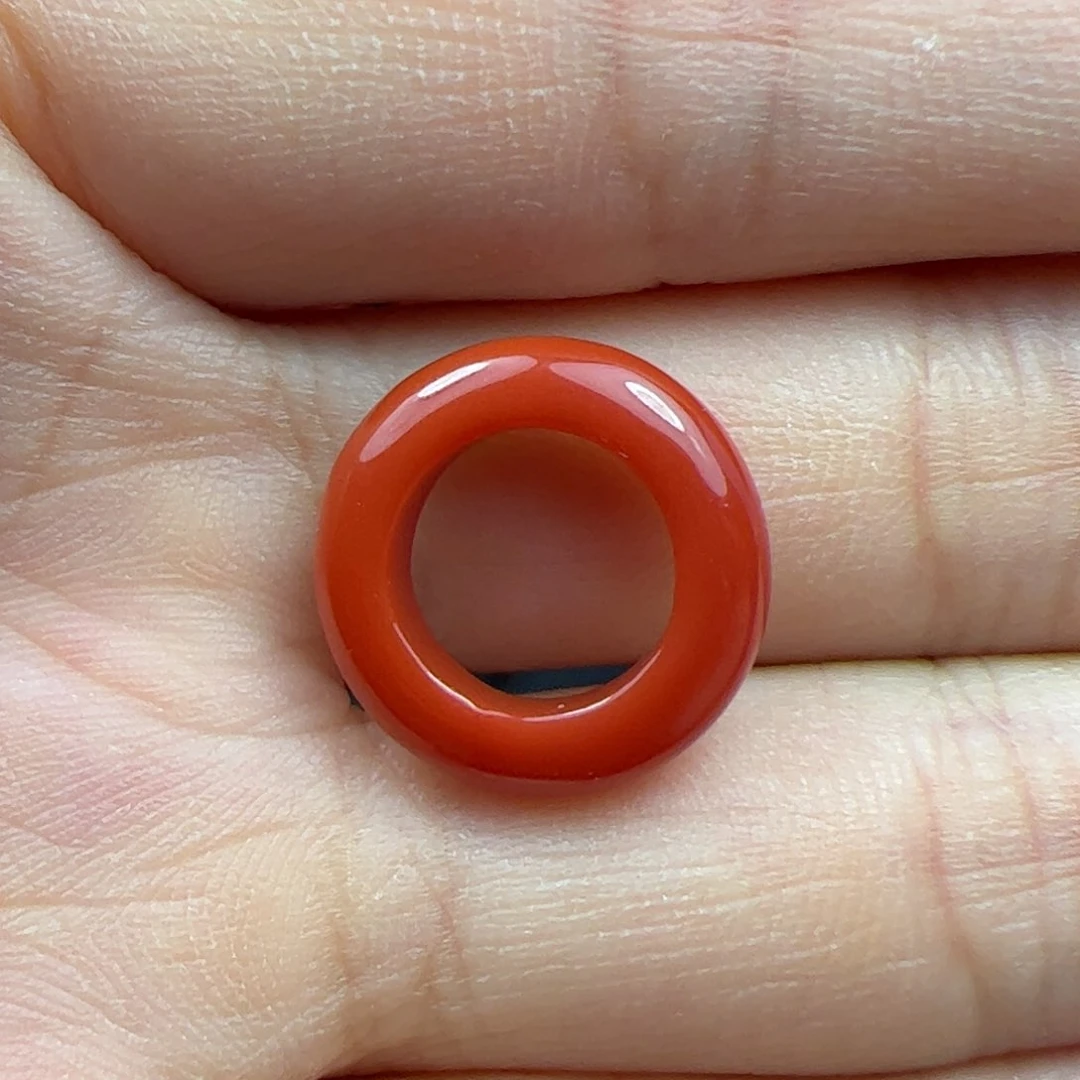 南红玛瑙跑环未镶嵌