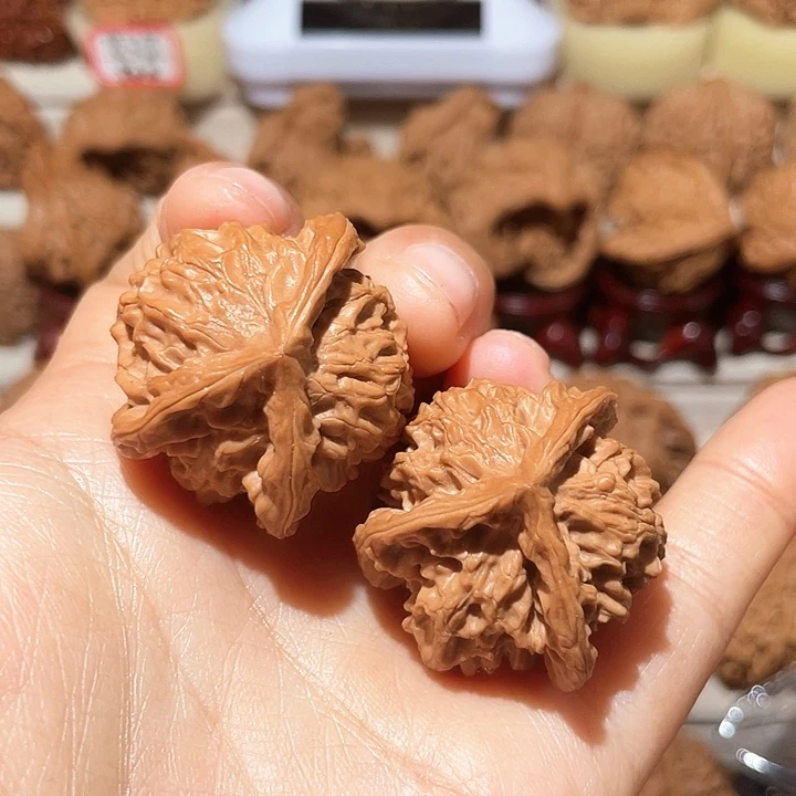 把件文玩核桃全品盘山三棱全品34尺放漏款不退不换