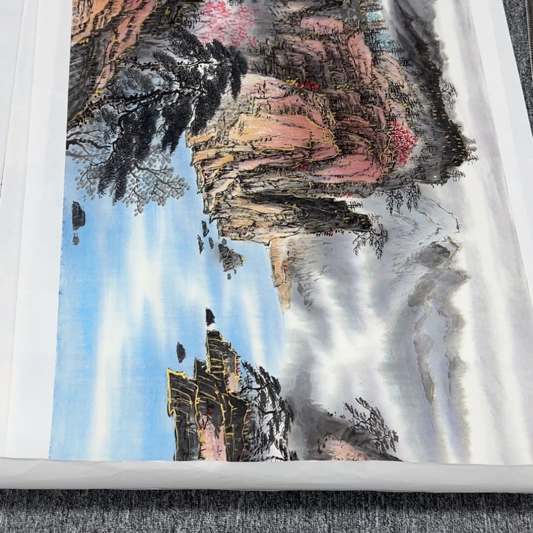 、***張国画绘画作品多次参加全国