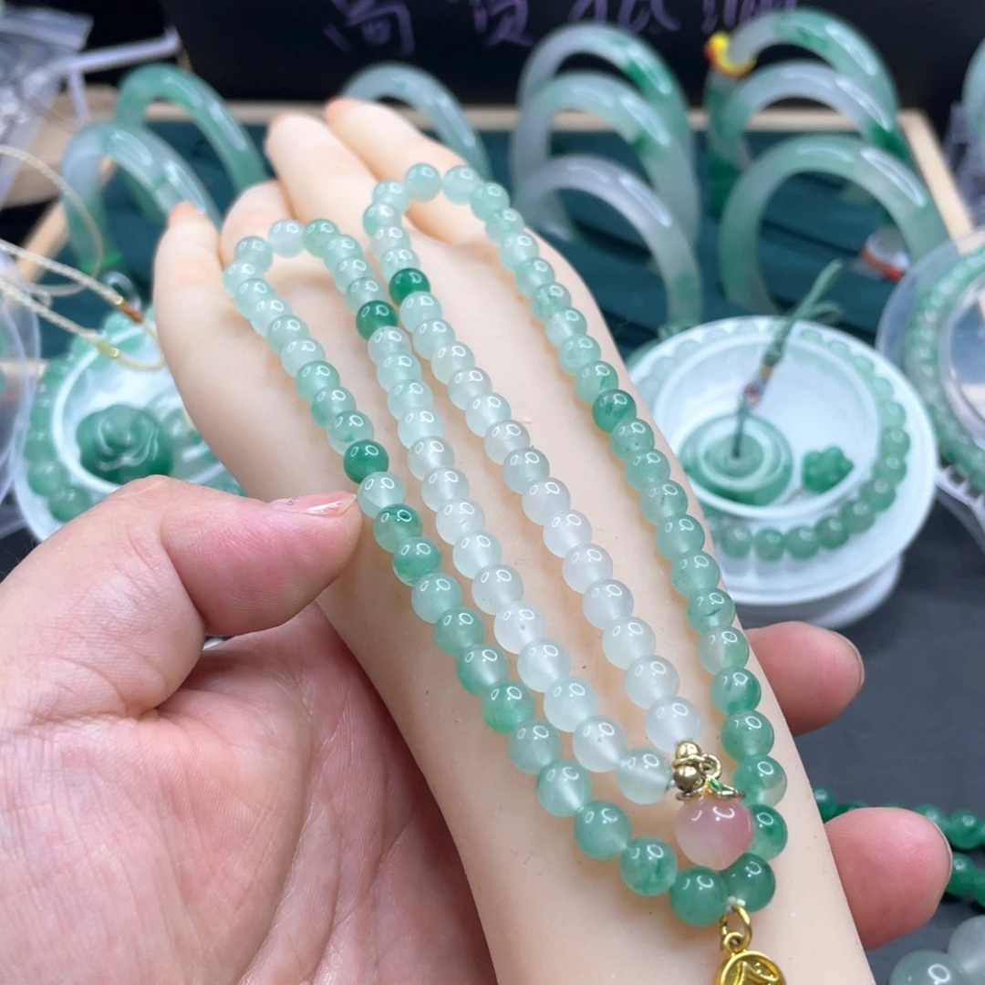 石英质玉未镶嵌项链