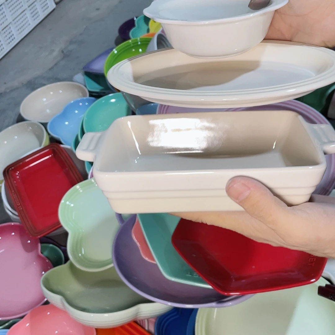 瓷片微瑕陶瓷餐具3个装