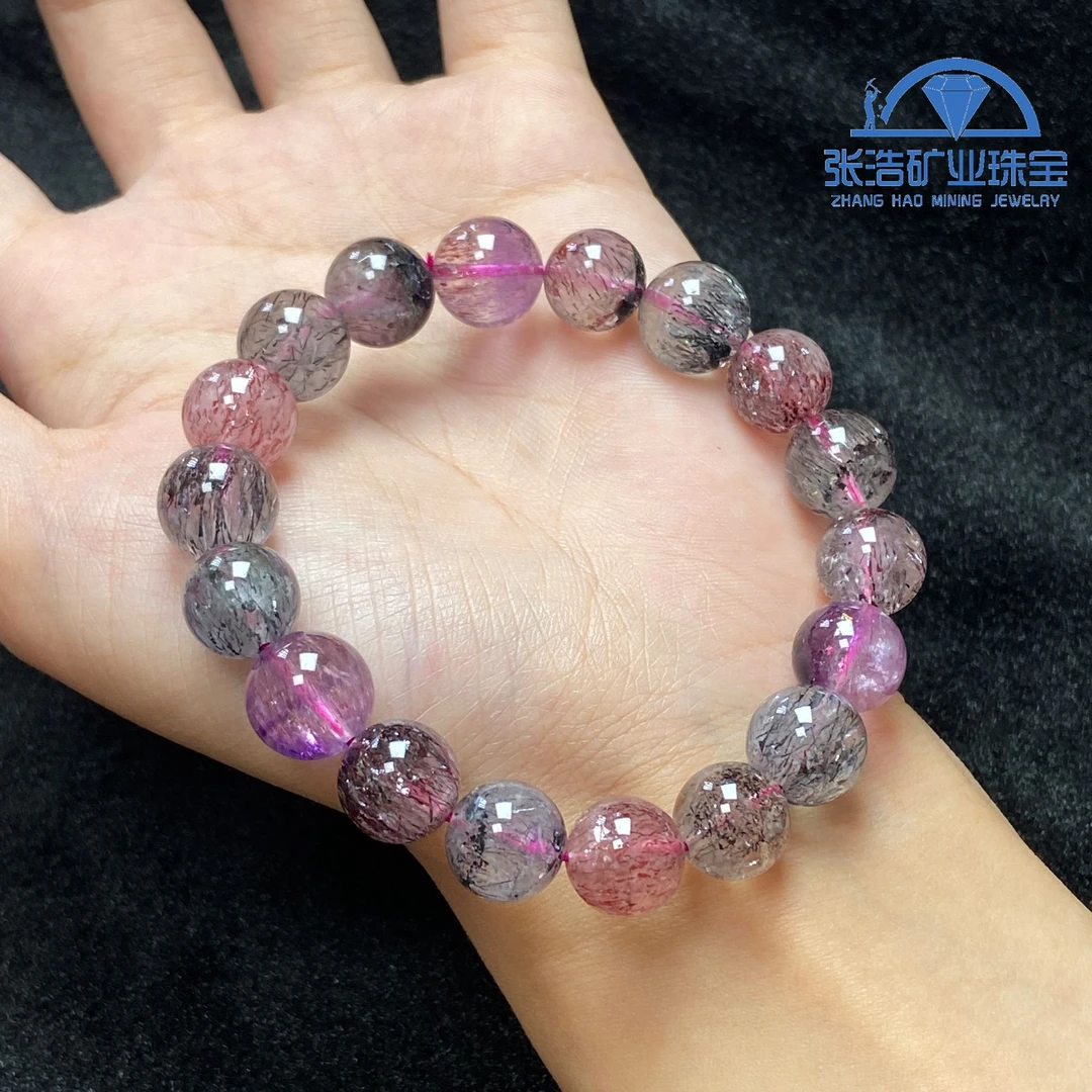 【星浩珠宝】超七手串4-2T144H336-9【多样性发一件】9mm