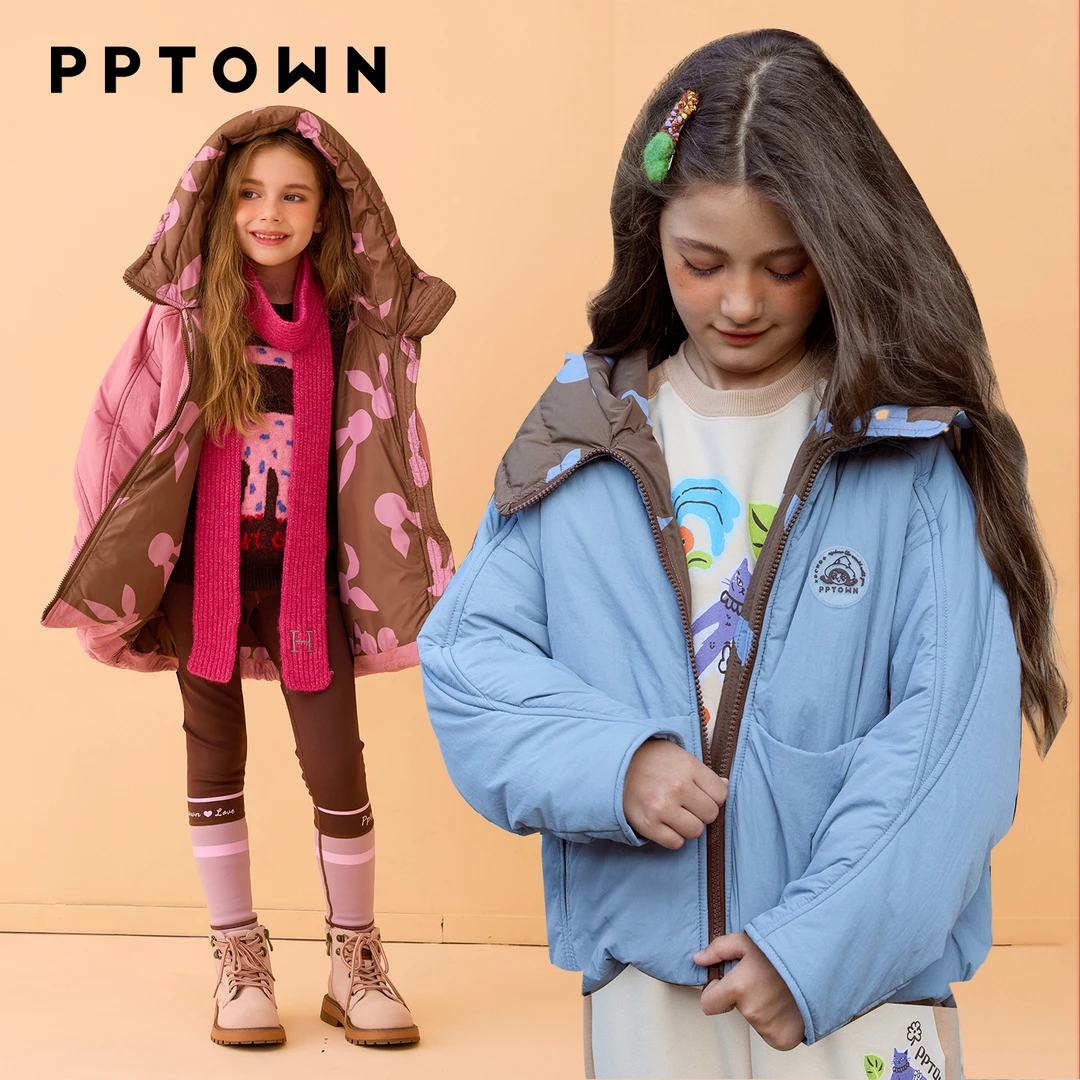 女童棉服套头夹棉外套2025洋气中大童巴巴小镇13983