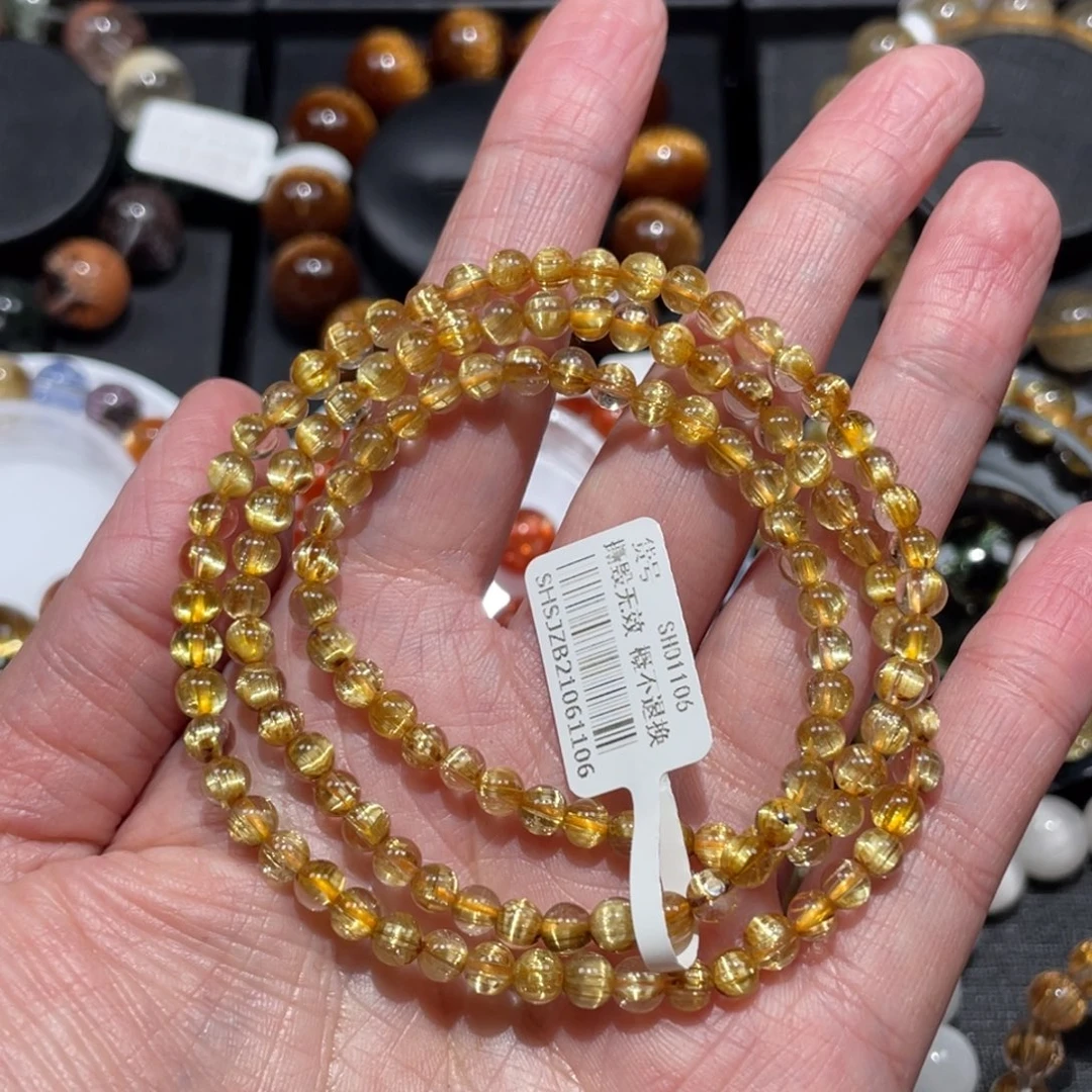 水晶手链未镶嵌钛晶4.5mm