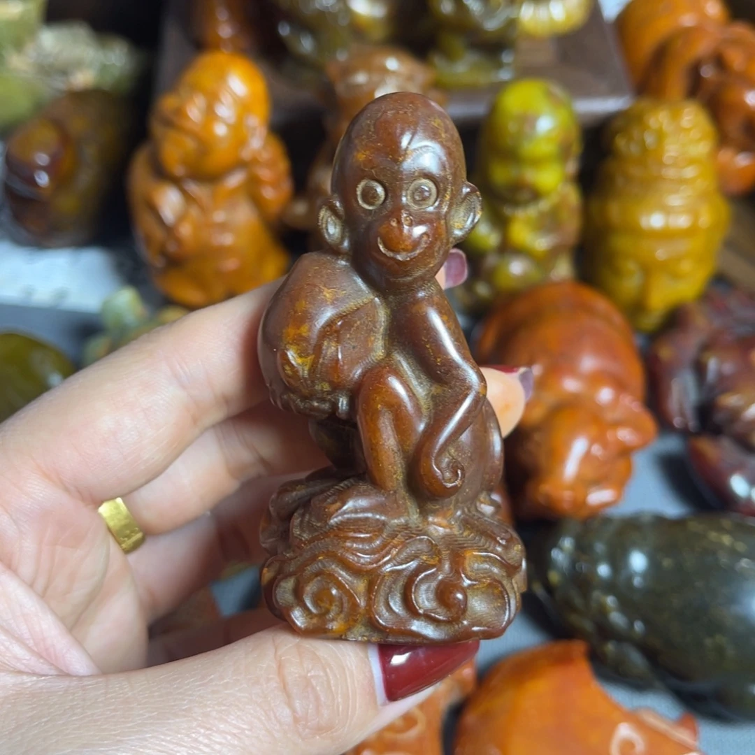 蛇纹石玉合金颈饰