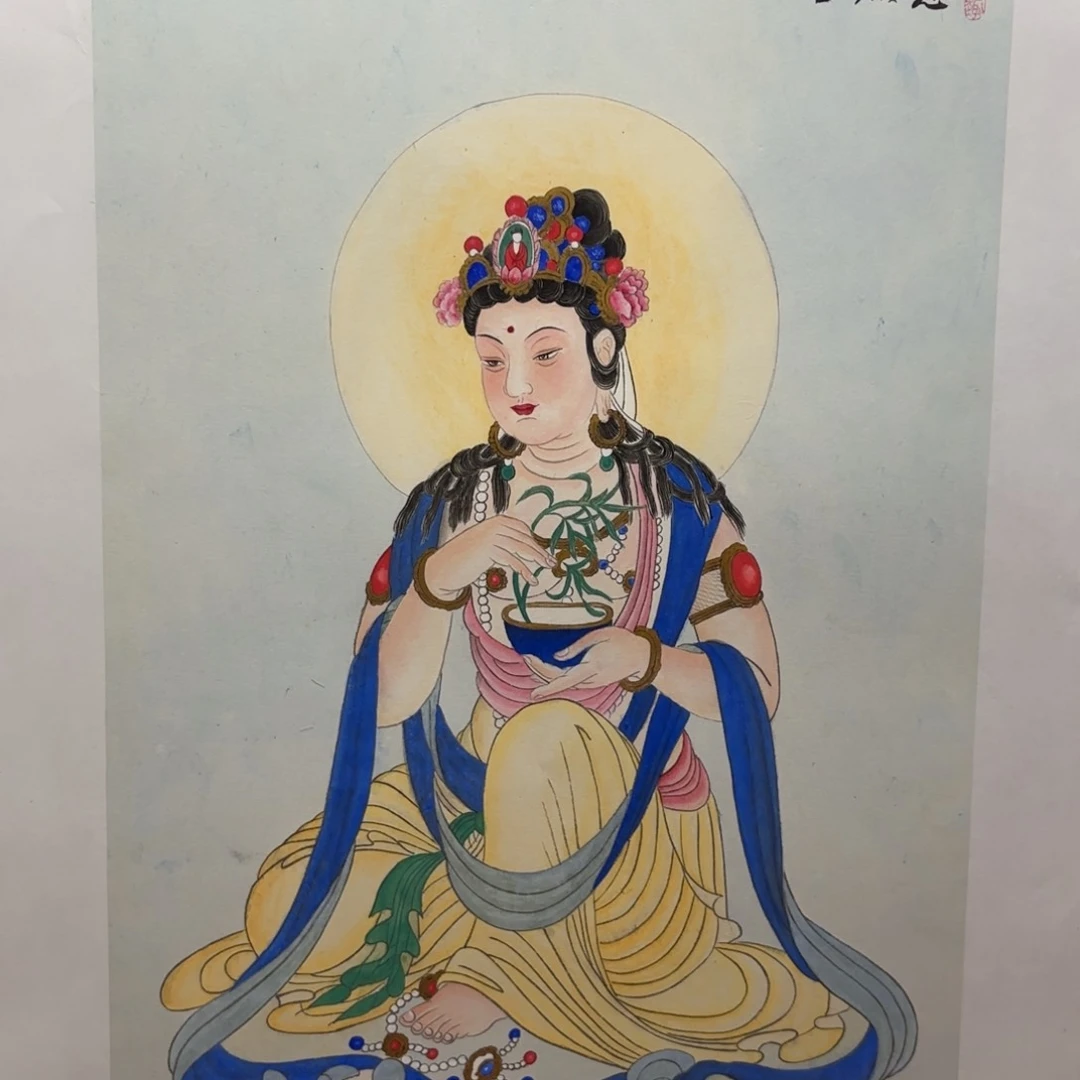 国画陆远华画家国画人物作品手绘精品