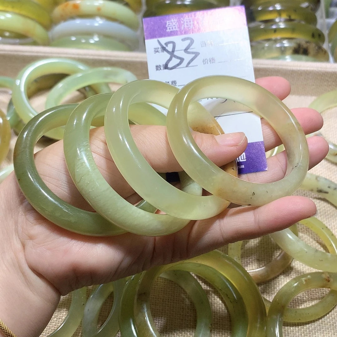 蛇纹石玉手镯未镶嵌c**我