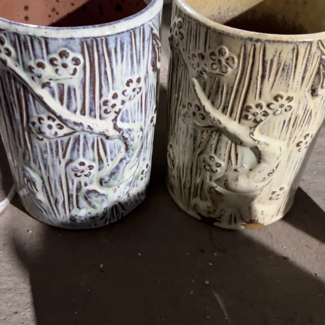 红陶瑕疵13-19两个