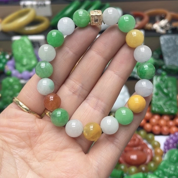 翡翠未镶嵌颈饰手链72