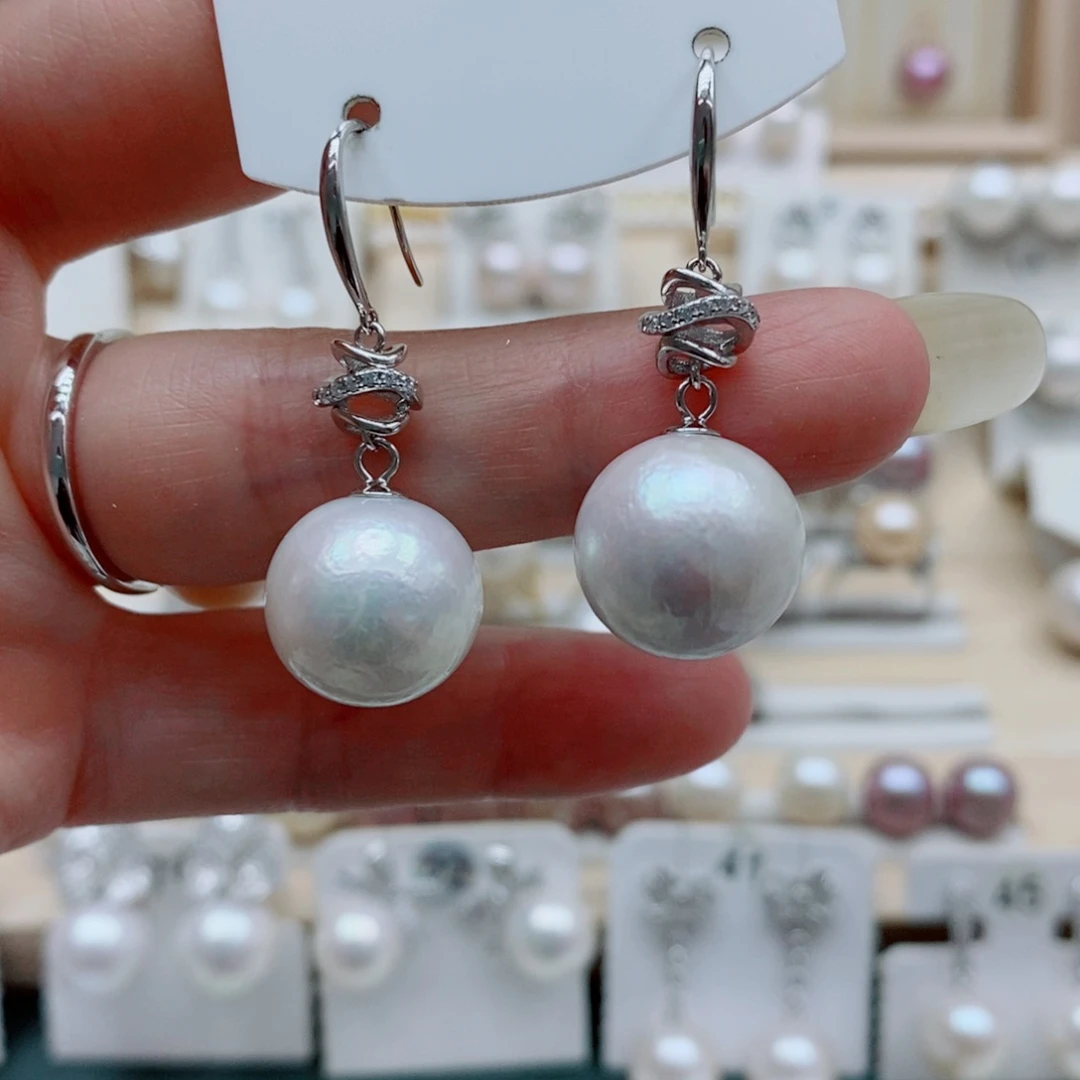 淡水珍珠吊坠(赠链)银S925镶嵌