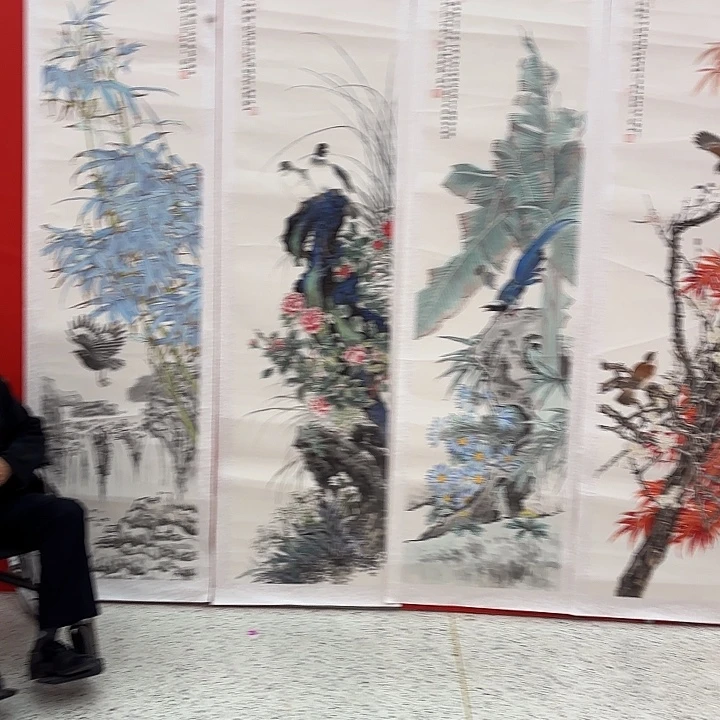 明***悦国画孙立芳老先生出书原作