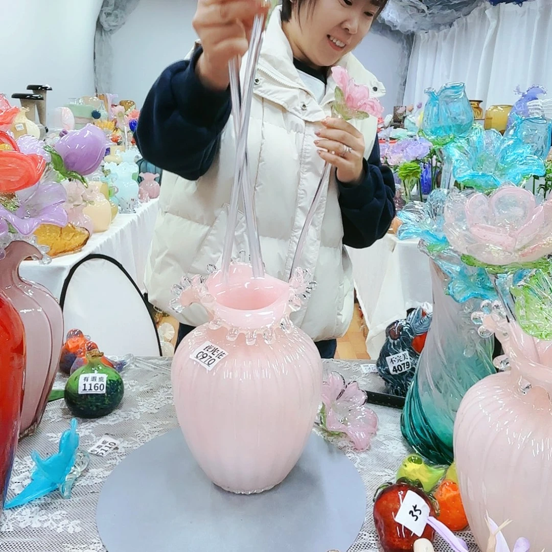 福利不退不换琉璃花瓶艺术品