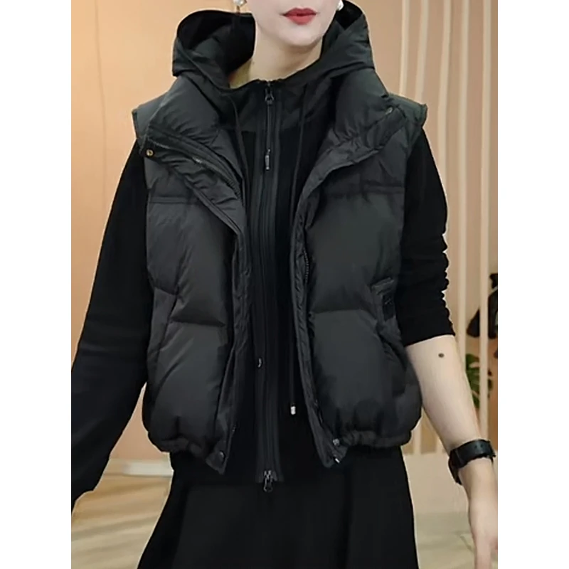 韩版棉服马甲女2025秋冬外穿高级感立领短款保暖棉袄休闲显瘦马夹