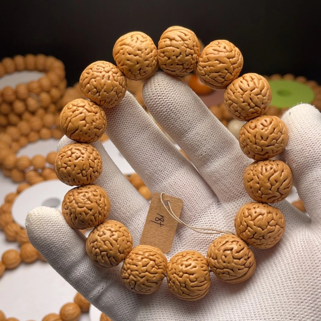 风***8桃核手串虎皮肌肉