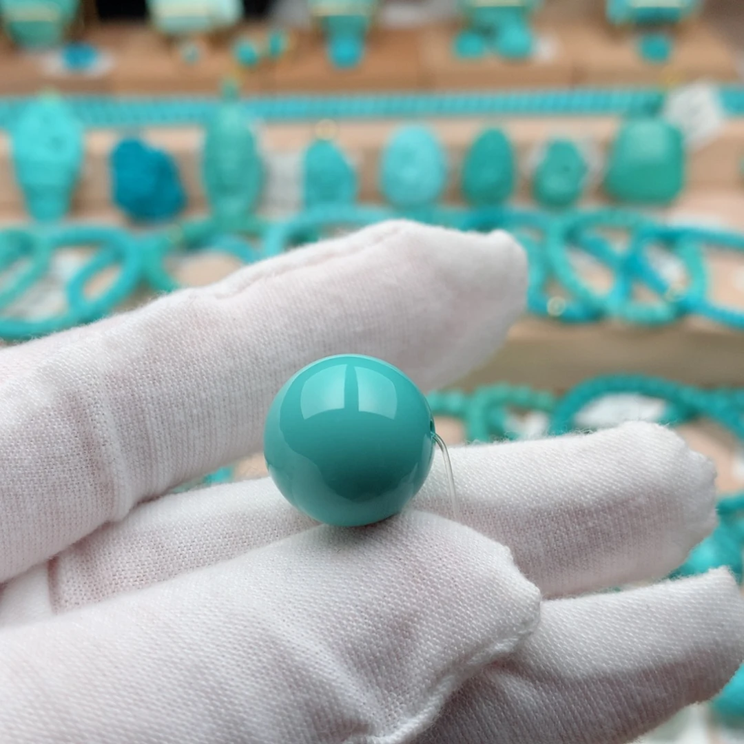 绿松石未镶嵌珠宝奇石15mm