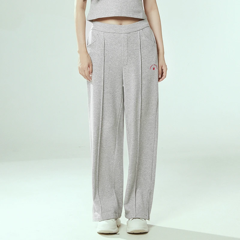 43UD0P0001松紧腰长裤运动风休闲裤女2024秋