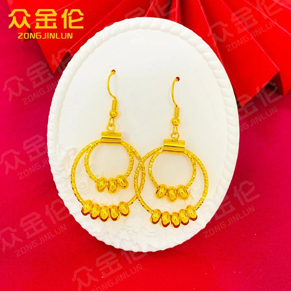 铜合金耳饰 精美时尚款【环环相扣耳钩】