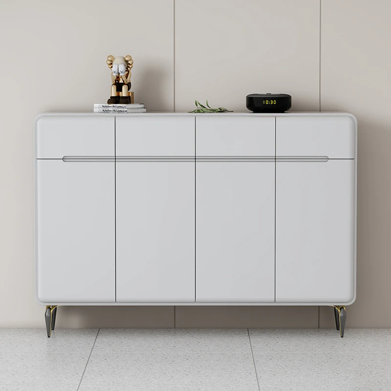 新款现代简约玄关大容量家用收纳隔断门厅烤漆极简鞋柜家用门口