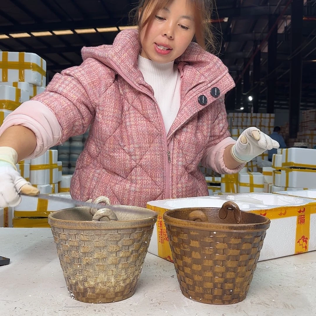 紫砂花盆云上花盆直播0104-34