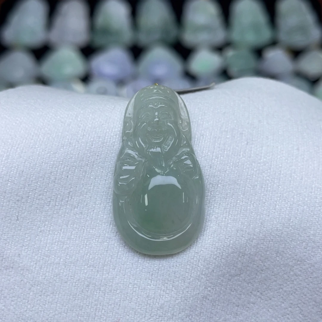 颈饰未镶嵌翡翠财神