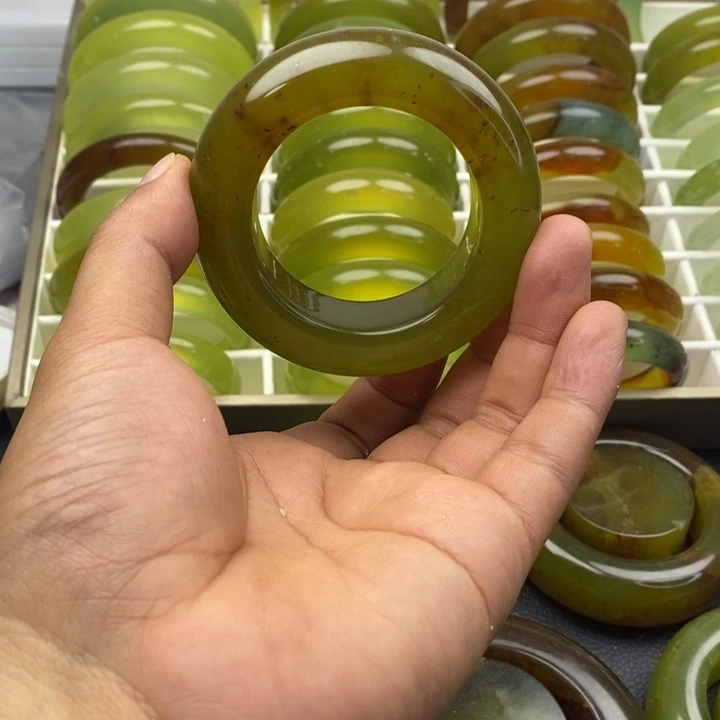 蛇纹石玉合金手镯50.8