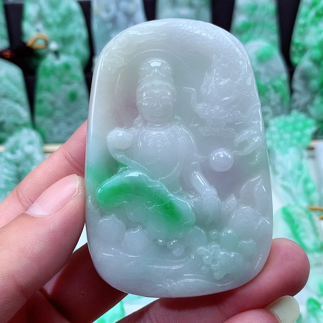 翡翠未镶嵌颈饰翡翠吊坠