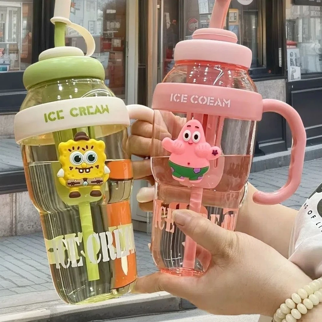 水杯2025新款男女大容量夏天冰霸杯子办公室学生便携耐高温塑料杯