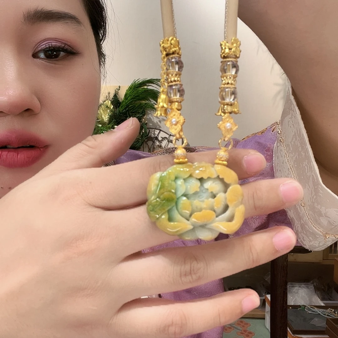 吊坠(赠链)合金翡翠国风