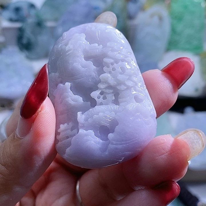 【闪购商品】翡翠挂件未镶嵌山水