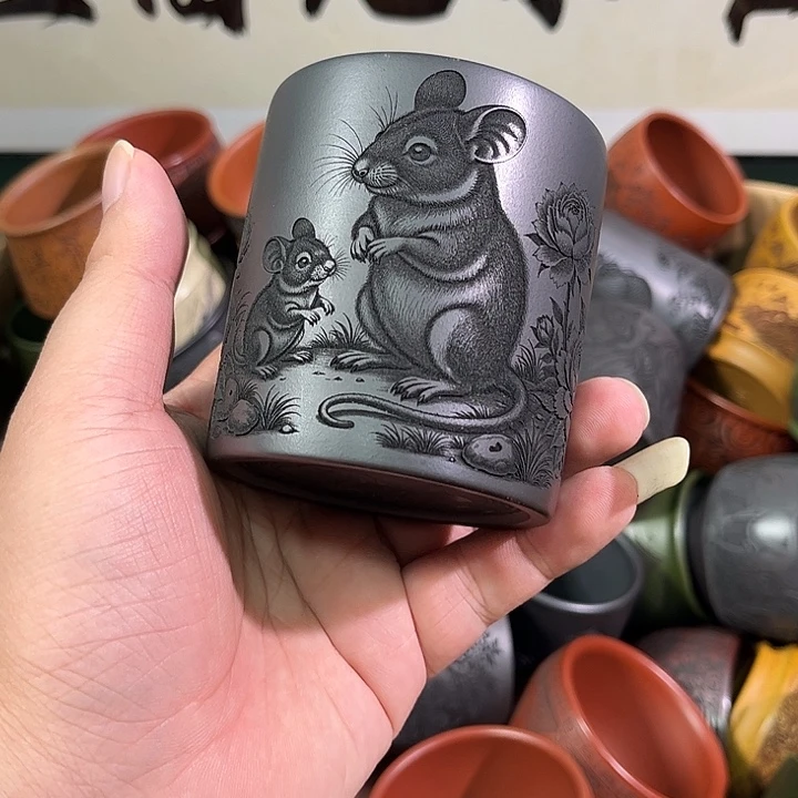 茶杯紫砂全手工紫砂主人杯