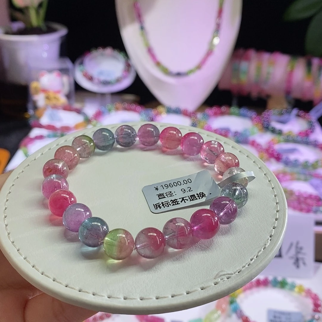 未镶嵌手链碧玺西瓜