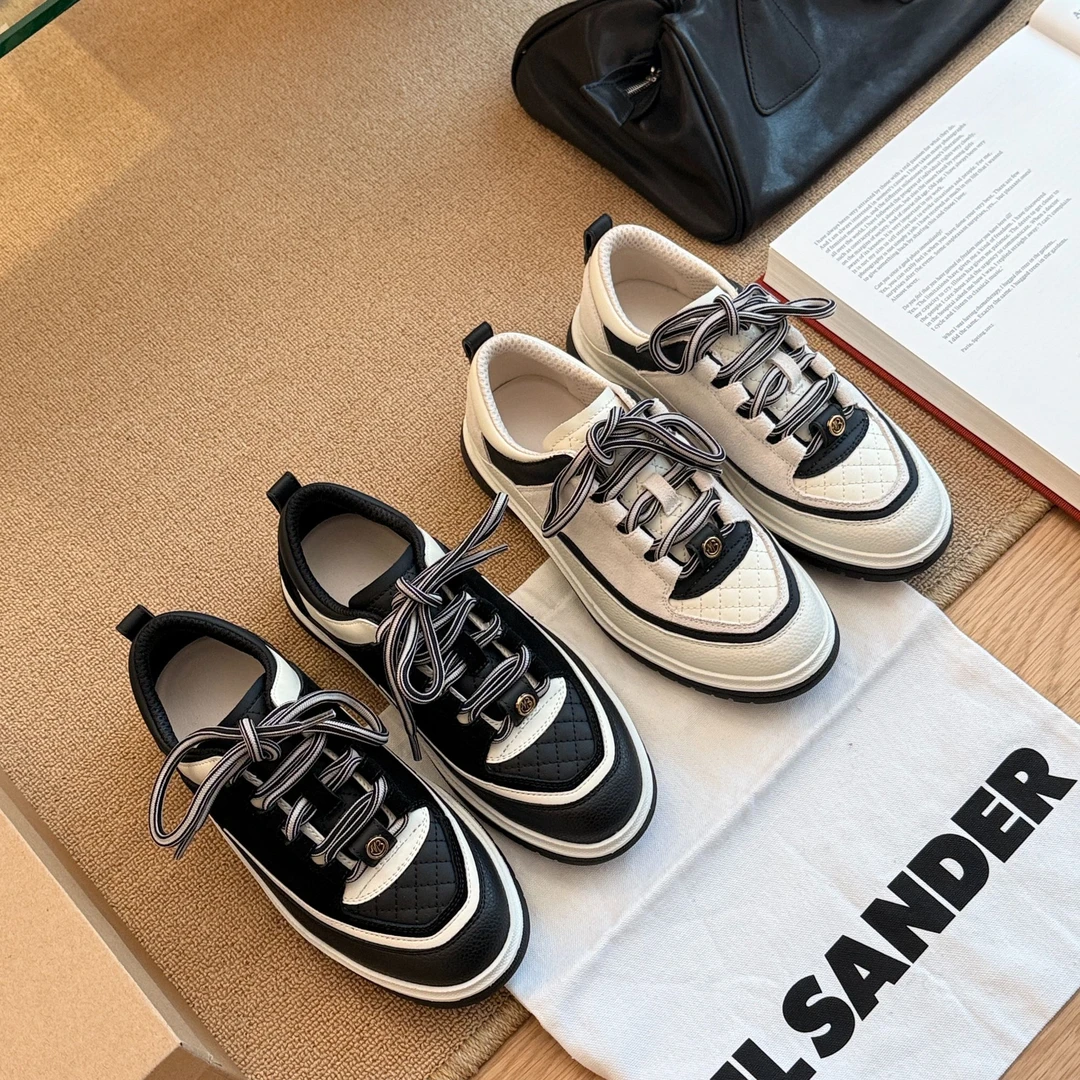 BAO/宝小姐香香板鞋2025春季韩版新款厚底时尚百搭小白鞋8839