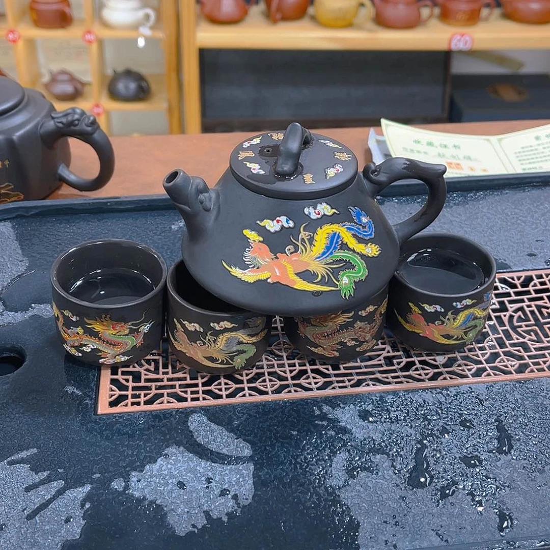 茶壶紫砂紫砂壶一壶4杯