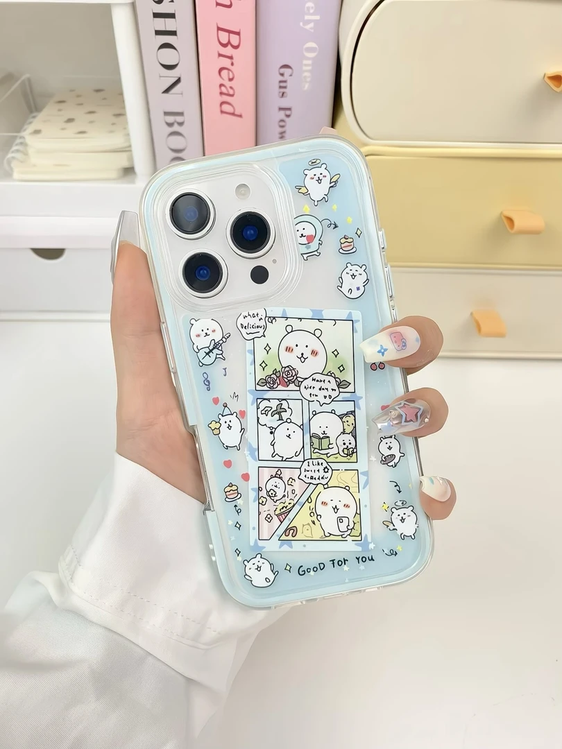 27号【绿书本吉他自嘲熊】适用苹果16promax手机壳iphone15/13/1211