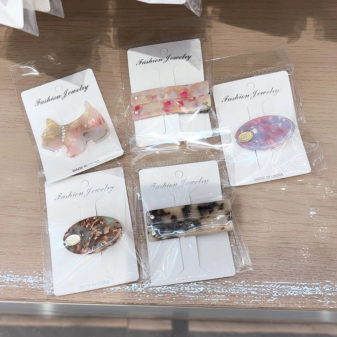 皮质铁合金5卡发饰