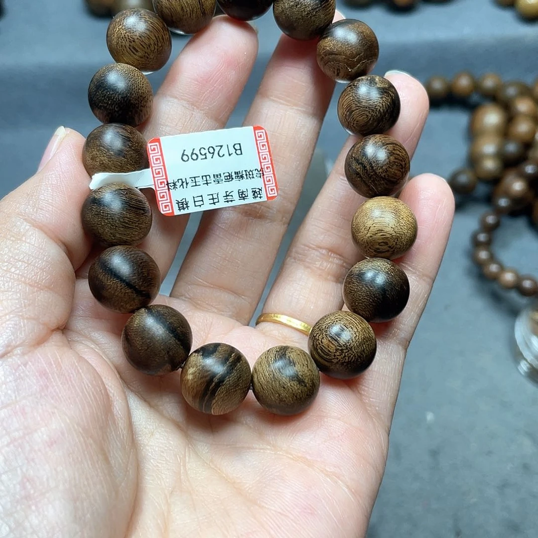 沉香手串艺*白棋瘤疤1.2